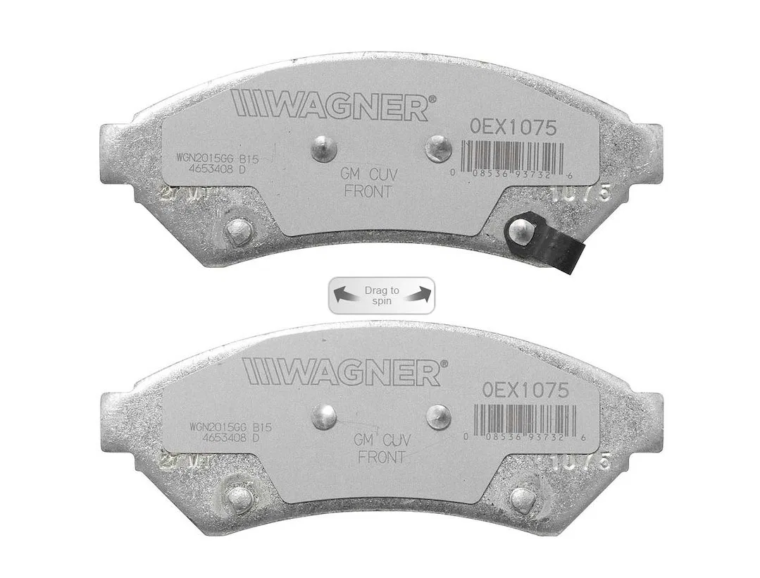 OEX1075 – WAGNER BRAKE Brake Pad, OE Replacement Premium Low-Copper Ceramic